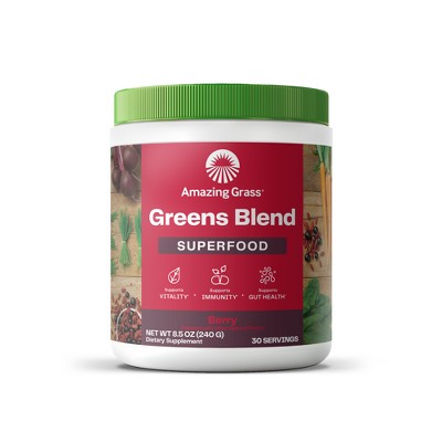 Amazing Grass Greens and Superfood Powder - Berry - 30 Servings - 8.5oz