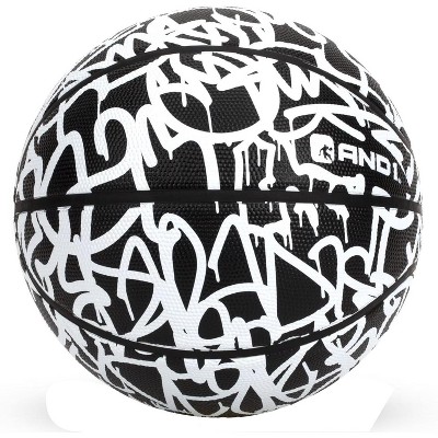 AND1 Chaos Rubber Basketball: Office Regulation Size (29.5 inches) Streetball, Made for Indoor Outdoor Games