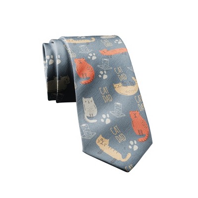 Funny Ties for Dad Hilarious Graphic Neckties for Fathers Day Cool Dad Ties - Crazy Dog Tie Gift for Dad
