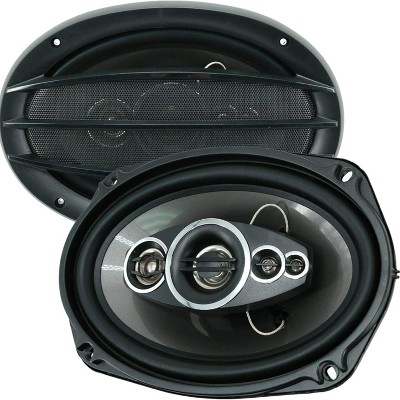 Audiobank  2X AB-690 6"x9" 1400 Total Power Handling Watts 5-Way Car Audio Stereo Coaxial Speakers Frequency Response: 45-20,000 Hz MidRange Injection