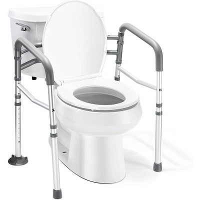 Toilet Safety Rail - Adjustable Detachable Toilet Safety Frame with Handles Stand Alone for Elderly, Handicapped - Fits Most Toilets MedicalKingUsa