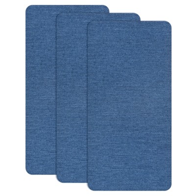 Unique Bargains Self Adhesive Waterproof Durable Fabric Textured Repair Patches 3 Pcs
