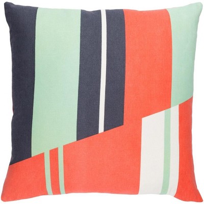 Livabliss Lina Modern Bright Orange Throw Pillow