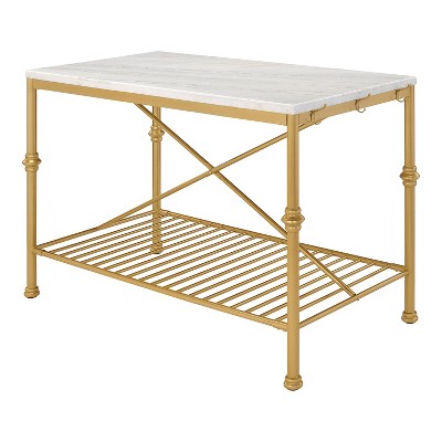 Varrily Modern Genuine Marble Kitchen Island - miBasics