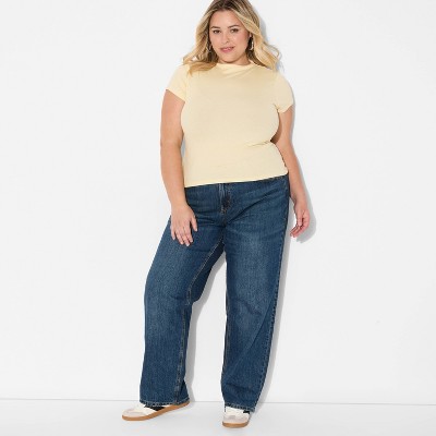 Women's Mid-Rise Straight Jeans - Wild Fable™
