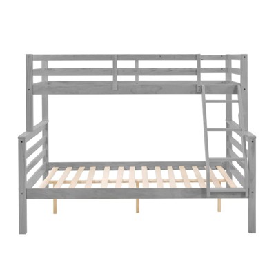 AZL1 Life Concept Beds Twin Sturdy Wood Frame Easy Assembly Reliable and Safe Sleep Multi-Purpose for Kids Room, Gray, 79.53"*58.66"*61.81"