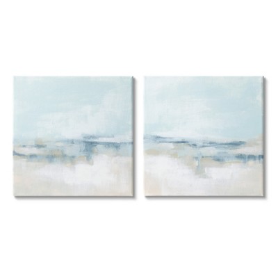 Stupell Industries Abstract Blue Atmospheric Landscape Canvas Wall Art