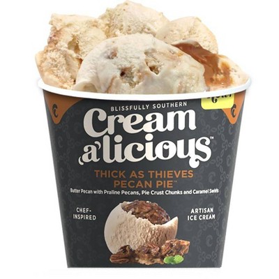 Creamalicious Thick As Thieves Pecan Pie Ice Cream - 16oz