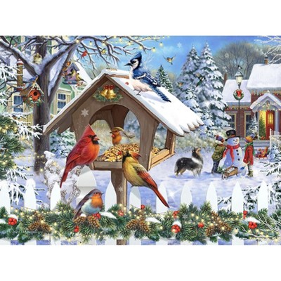 Sunsout Christmas Birds 1000 pc Jigsaw Puzzle 61935