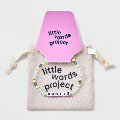 Little Words Project Auntie Beaded Bracelet - Green