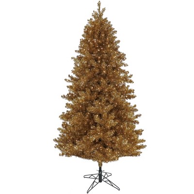 Prelit Gold Metallic Artificial Christmas Tree Warm White Lights - National Tree Company