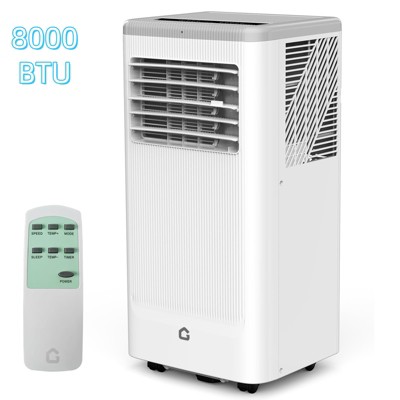 Jojoka 8000 BTU Portable Air Conditioner, Cools Rooms up to 350 Sq.Ft, 3-in-1 AC Unit with Dehumidifier & Fan, Quiet AC with Remote,Window Kit