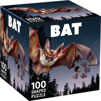 MasterPieces 100 Piece Jigsaw Puzzle - Bat - 17.43"x7.41"