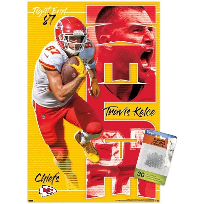 Trends International NFL Kansas City Chiefs - Travis Kelce 22 Unframed Wall Poster Prints