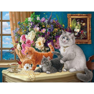 Sunsout Kitten Tableau 500 pc Jigsaw Puzzle 42929