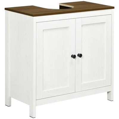Dexmalle Antique White Modern Freestanding Storage Cupboard with Adjustable Shelf