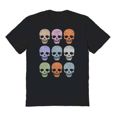 Social Collective Men Skulls Short Sleeve Graphic Cotton T-Shirt