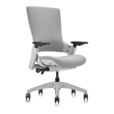 24/7 Shop At Home Tess Ergonomic Office Chair Gray: Adjustable, Mesh Back, Wheeled Base, Metal Frame