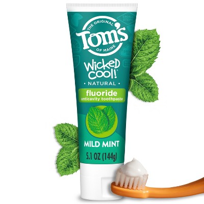 Tom's of Maine Mild Mint Wicked Cool! Anticavity Fluroide Toothpaste - 5.1oz