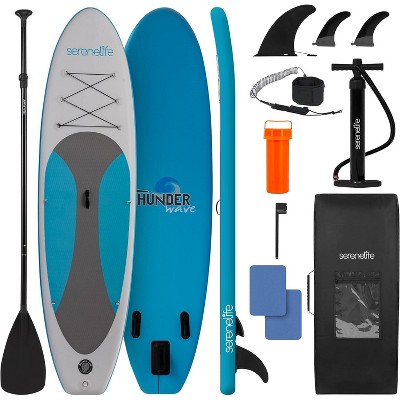 Inflatable Stand-Up Paddleboard for Leisure with Double-Action Pump, Adjustable Paddle, Lightweight Design