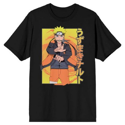Naruto Shippuden Naruto Uzumaki Men's Black Graphic Tee