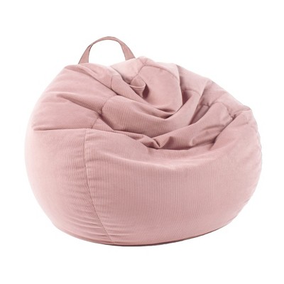 Itopfox Stuffed Animal Storage Bean Bag Chair Cover for Kids & Adults - Soft Corduroy, No Filler, Pets Bed, Plush Toy Organizer, Memory Foam Holder
