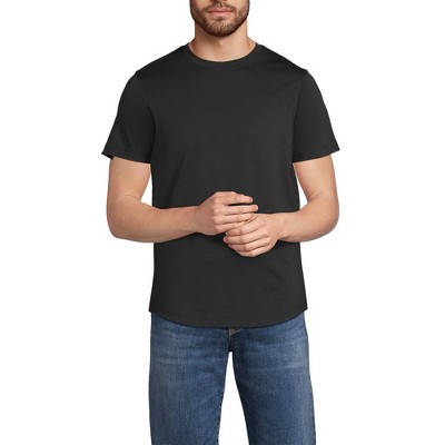 Lands' End Men's Short Sleeve Supima Curved Hem Tee