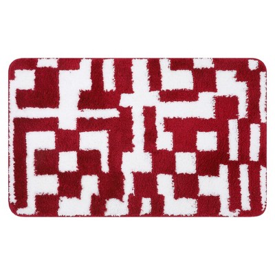 REGALWOVEN Geometric Patterns Soft Absorbent Quick Dry Machine Washable Bath Mat 1 Pc