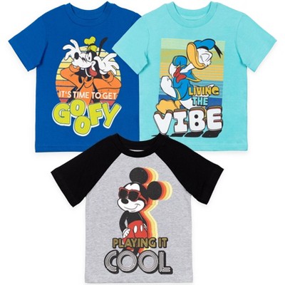 Disney Mickey Mouse 3 Pack T-Shirts Toddler