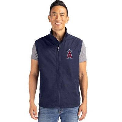 Los Angeles Angels Cutter & Buck Charter Eco Full-Zip Mens Big & Tall Vest