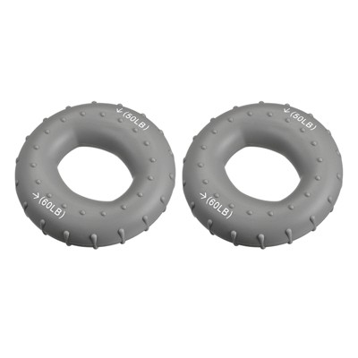 Unique Bargains High Elasticity Textured Silicone Hand Grip Strengtheners 2 Pcs