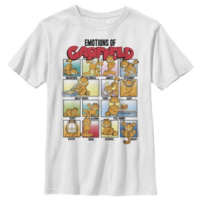 Boy's Garfield Colorful Emotions of Garfield T-Shirt