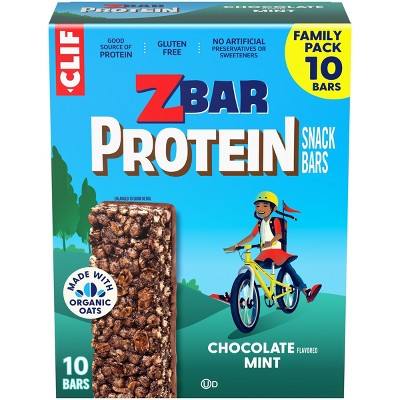 CLIF Kid ZBAR Protein Chocolate Mint Snack Bars 
