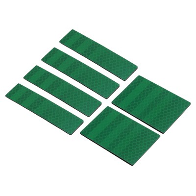 Unique Bargains High Visibility Hook and Loop Embroidered Reflective Patch 6 Pcs