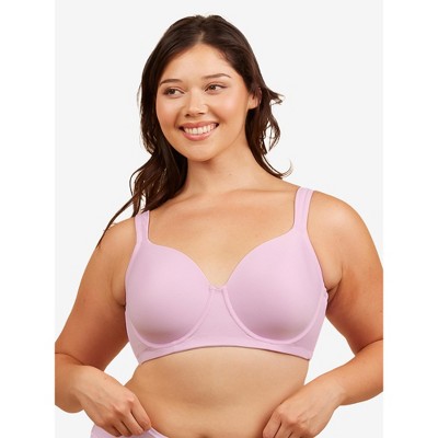 Leading Lady Women's The Brigitte Full Coverage - Padded Underwire T-Shirt Bra (5028) Orchid Bouquet 38A