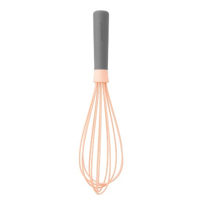 BergHOFF Leo 11" Nonstick Silicone Whisk, Pink & Gray