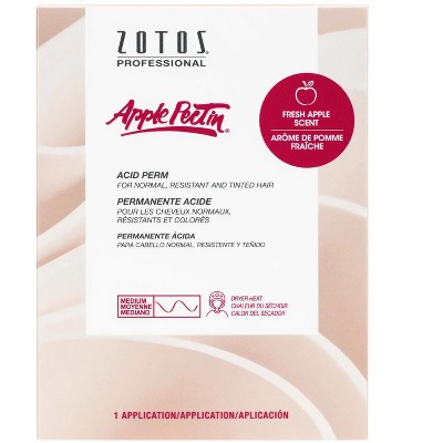 Zotos Professional Apple Pectin Acid Perm – Long-Lasting, Nourishing Perm for Soft, Bouncy Curls & Waves (Normal, Resistant, Tinted Hair)