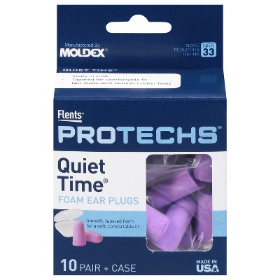 Flents Protechs Quiet Time Foam Ear Plugs 10 pr
