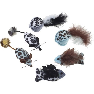 Spot Spotnips Rattle with Catnip - Animal Print (2 pack)