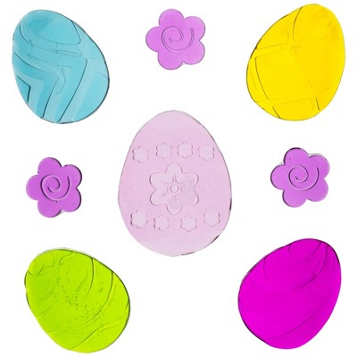 Northlight 8-Piece Easter Egg Spring Gel Window Clings