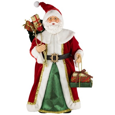 Northlight Nordic Style Santa Claus with Gifts Christmas Figure - 24"