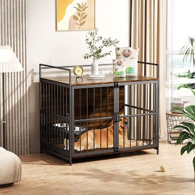 Kumasinova 41"/48" Heavy Duty Dog Crate Furniture,Dog Kennel Indoor with Dual Doors,Dog Cage Large Dogs End Table Design,Dog Crates for Large Dogs