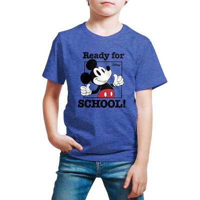 Boys' - Disney - Mickey Mouse Ready For School Short Sleeve Graphic T-Shirt