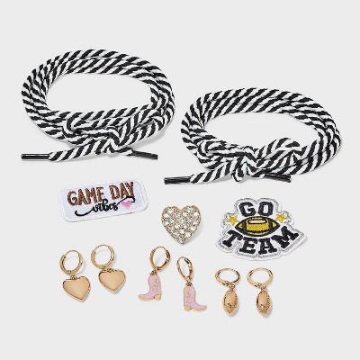 Game Day Go Team Patch and Shoe Charm Set - Wild Fable™ Gold