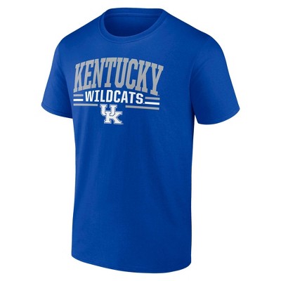 NCAA Kentucky Wildcats Men's Bi-Blend T-Shirt - Royal Blue