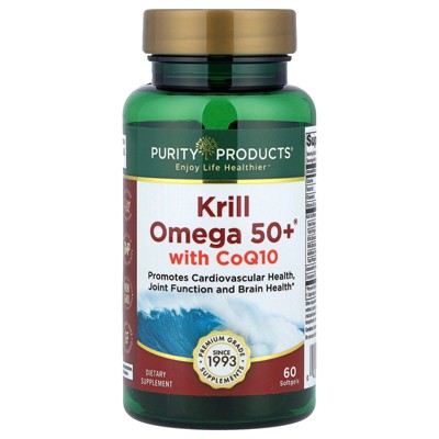 Purity Products Krill Omega 50+® with  CoQ10, 60 Softgels
