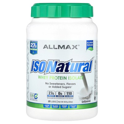 ALLMAX ISONatural™, Whey Protein Isolate, Unflavored, 2 lbs (907 g)