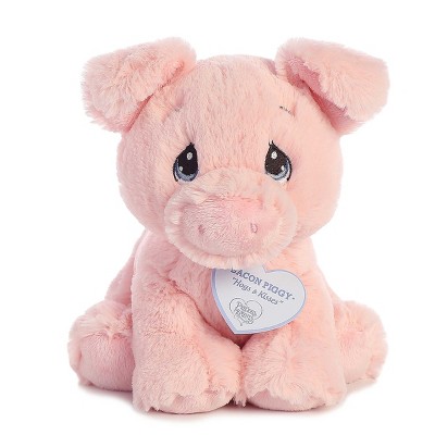 Aurora Small Bacon Piggy Precious Moments Inspirational Stuffed Animal Pink 6.5"