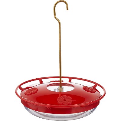Aspects Red/Clear HummZinger HighView Hanging Hummingbird Feeder - 12 Oz