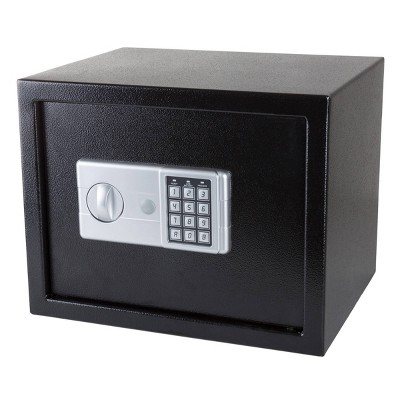 Electronic Personal Steel Combination Safe - Fleming Supply: Fire-Resistant Wall Safe, Dual Lock, Black, No Assembly Required